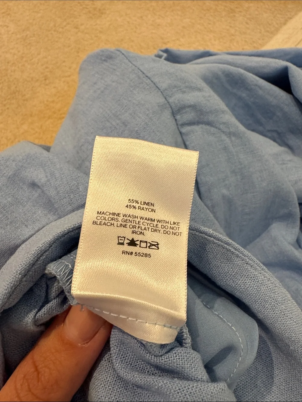 Express Light Blue Women's Linen Pants